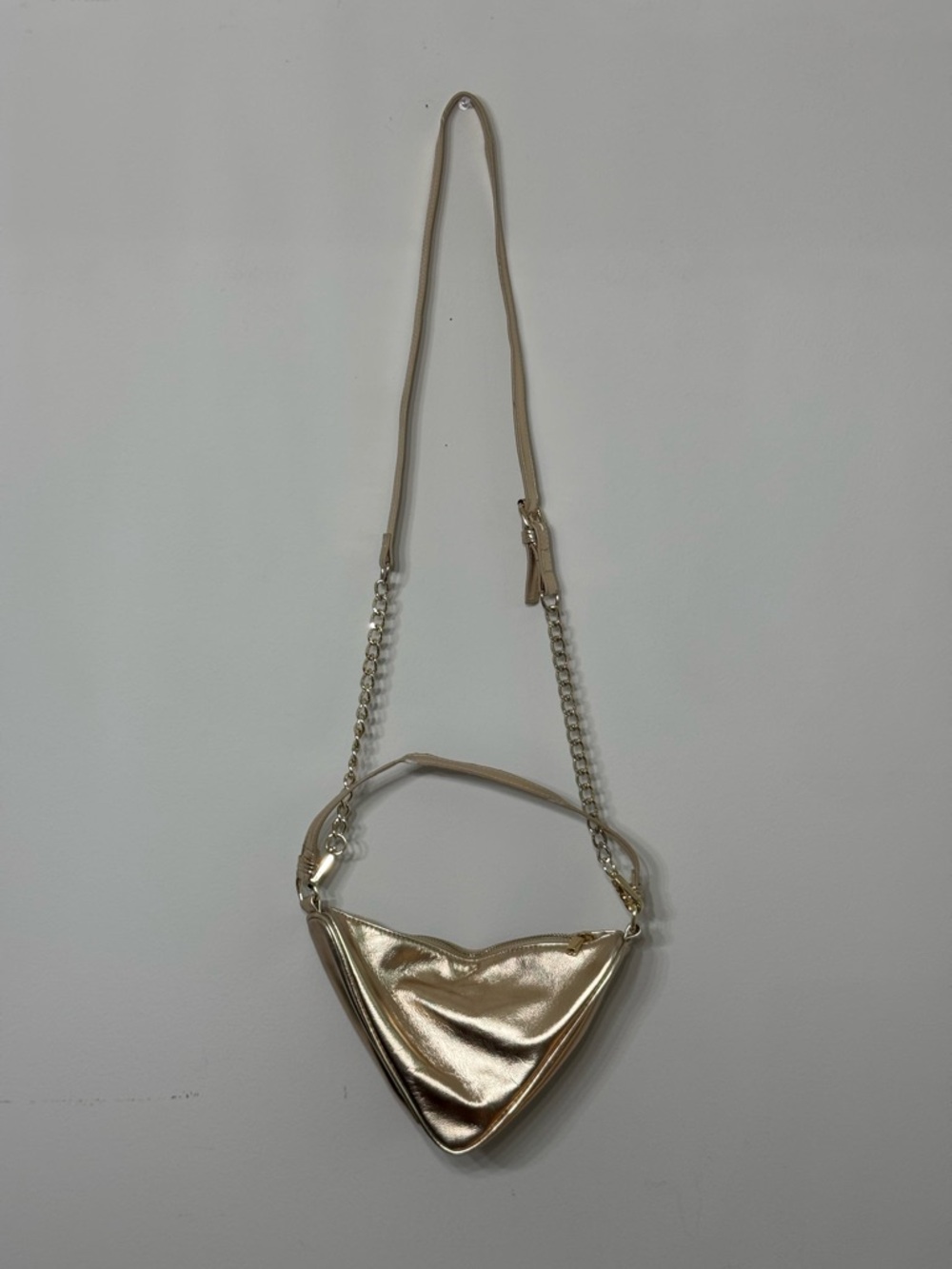Gold Triangle Crossbody Bag - Women